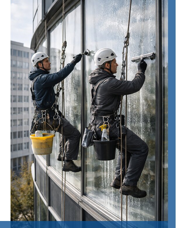 Мойка панорамных окон в Армавире от 355 р. заказать у ВЫСОТНИК-Рмв