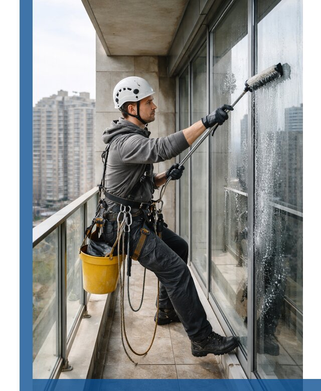 Профессиональная мойка балконного остекления в Армавире