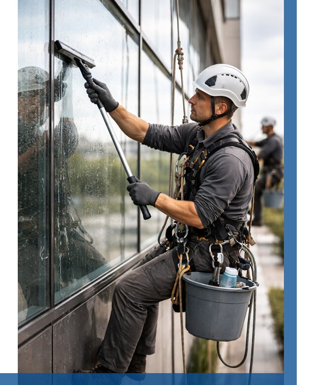 Мойка стеклянных фасадов в Армавире от 203 р. | ВЫСОТНИК-Рмв