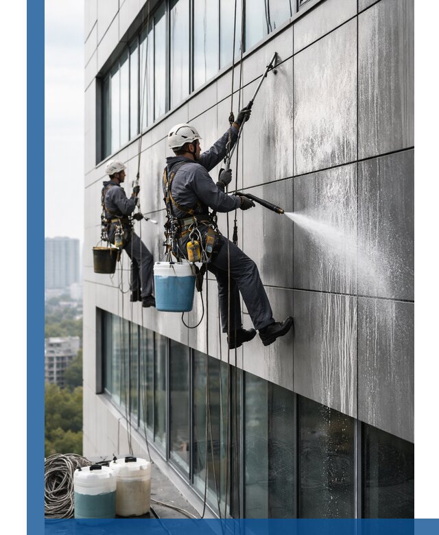 Профессиональная мойка вентилируемых фасадов в Армавире