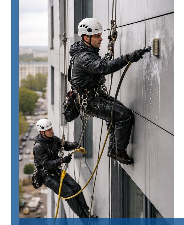 Профессиональная мойка фасада из композита в Армавире