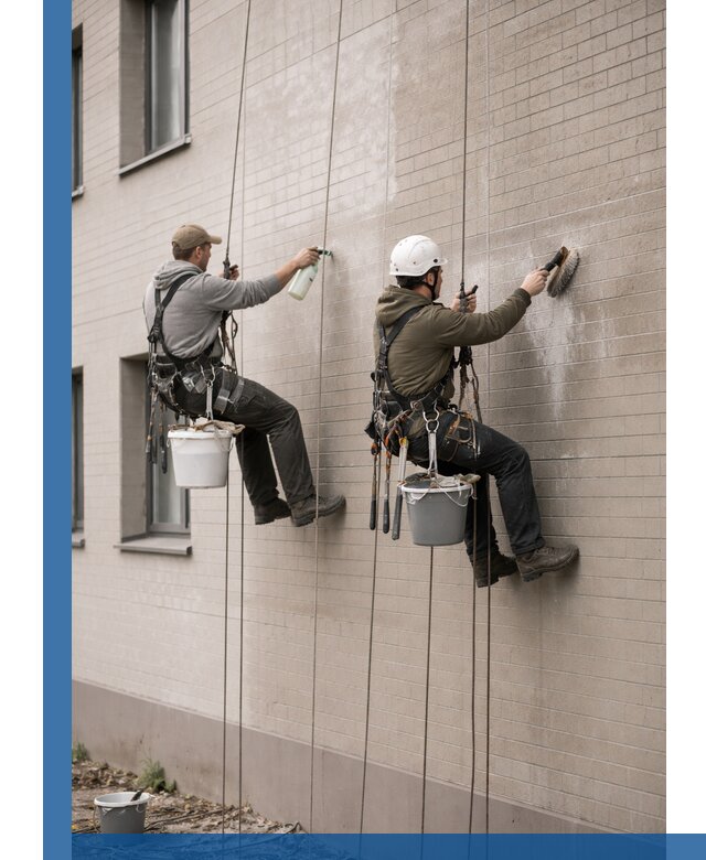 Удаление высолов с фасада зданий в Армавире без повреждений и следов