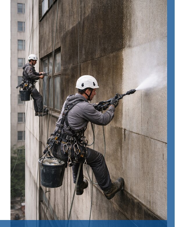 Очистка фасада от копоти в Армавире от 253 р. | ВЫСОТНИК-Рмв