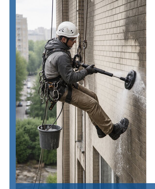 Очистка фасада от копоти в Армавире профессионально и безопасно