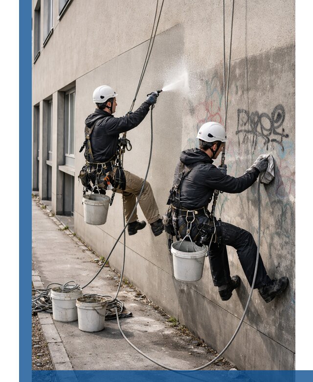 Антиграффити покрытие фасада с защитой от надписей в Армавире