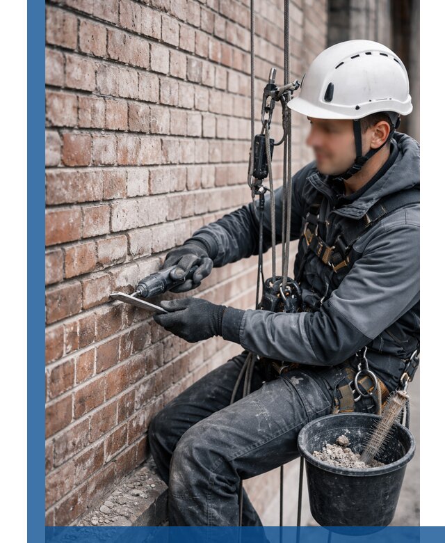 Расшивка кирпичных швов фасадов и стен, ремонт в Армавире