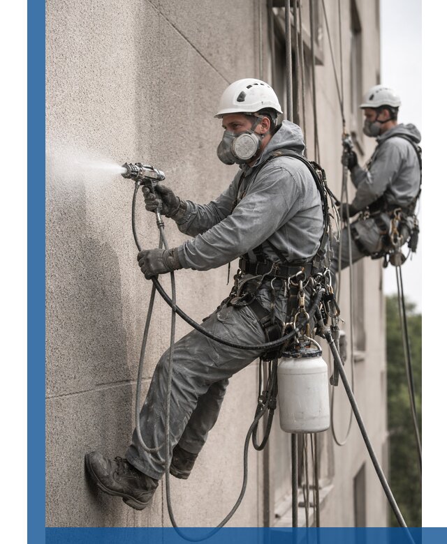 Безвоздушная покраска фасадов зданий в Армавире профессионально