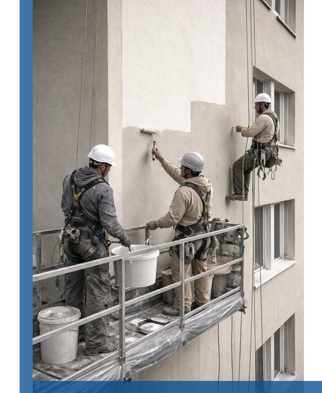 Покраска оштукатуренного фасада в Армавире под ключ с гарантией