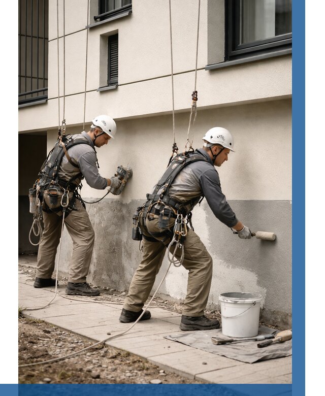 Окраска цоколя здания в Армавире от 456 р. под ключ | ВЫСОТНИК-Рмв