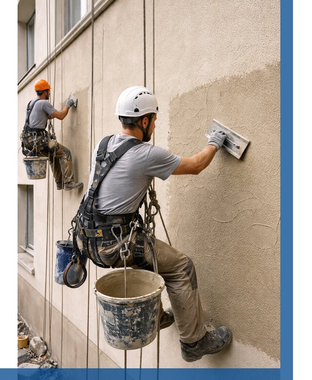 Декоративная штукатурка фасада в Армавире от 1216 р. | ВЫСОТНИК-Рмв