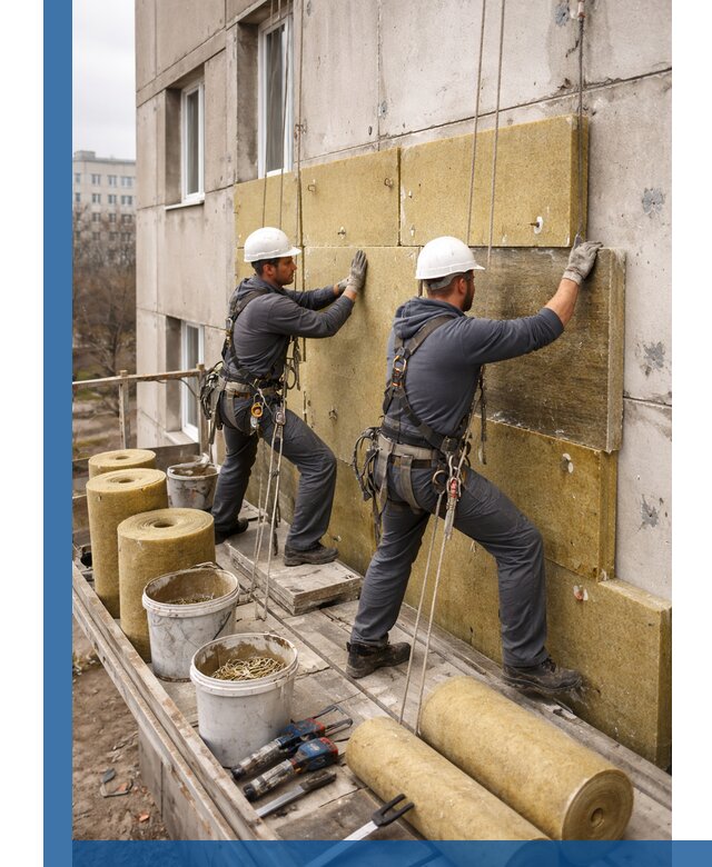 Утепление фасада минватой в Армавире под ключ с гарантией