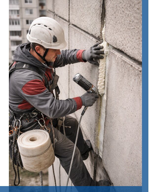 Утепление межпанельных швов в Армавире от 709 р. | ВЫСОТНИК-Рмв