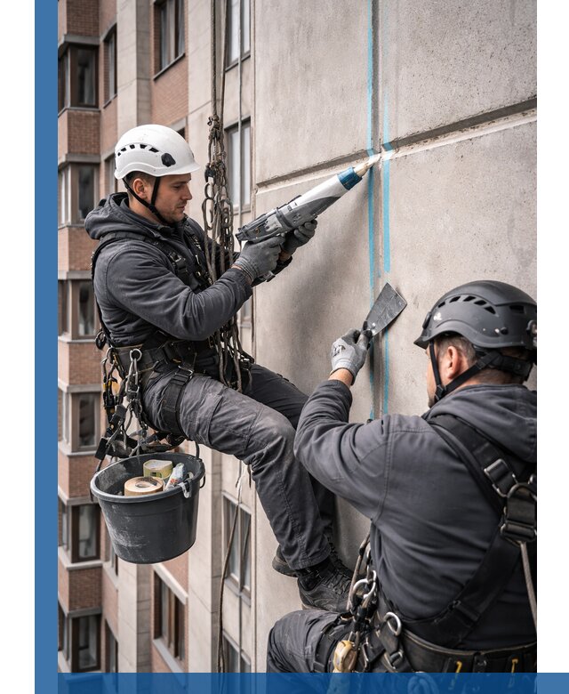 Вторичная герметизация швов фасада и кровли в Армавире