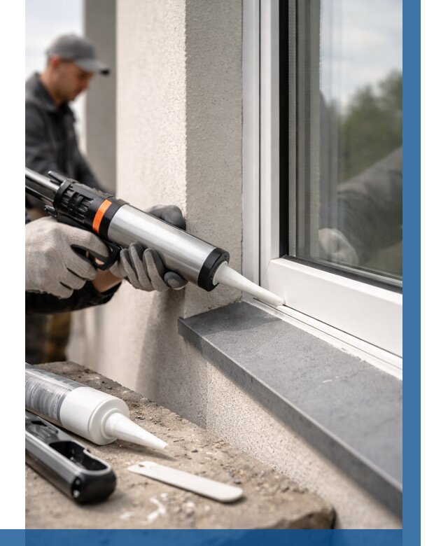 Герметизация монтажных швов окон в Армавире от 659 р. | ВЫСОТНИК-Рмв