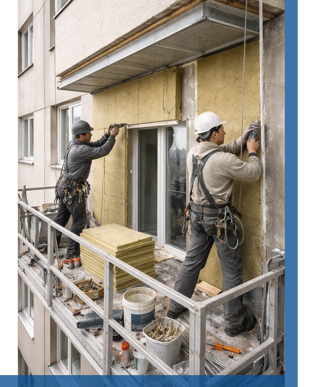 Утепление балкона снаружи в Армавире от 1621 р. под ключ ВЫСОТНИК-Рмв