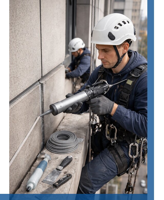 Герметизация деформационных швов фасада в Армавире от 709 | ВЫСОТНИК-Рмв