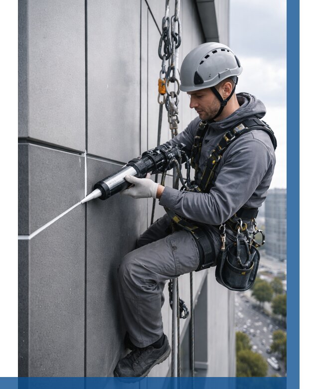 Герметизация стыков фасадных панелей в Армавире от 6585 р.| ВЫСОТНИК-Рмв