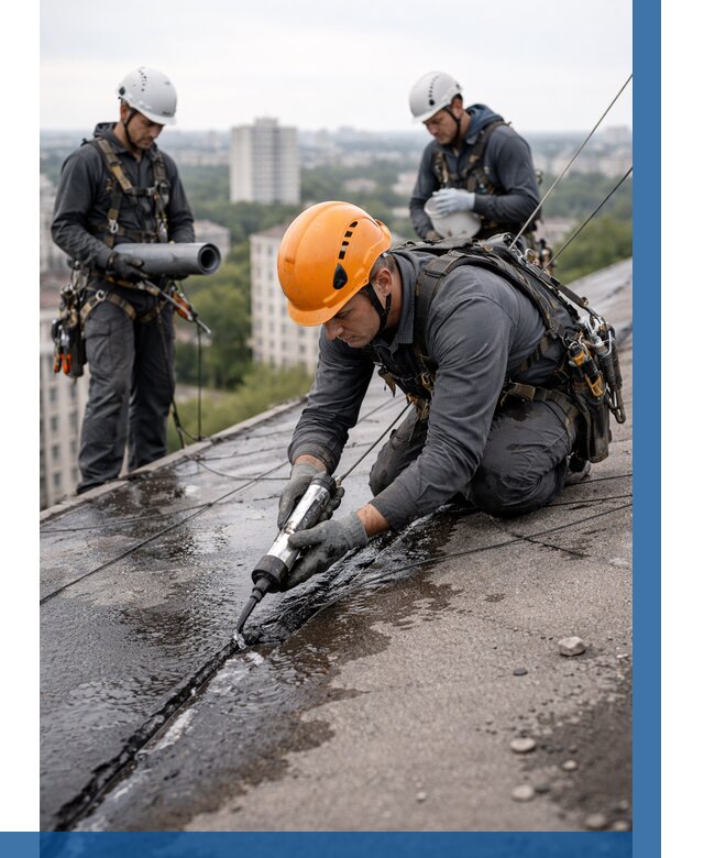 Устранение протечек кровли в Армавире от 12157 р. | ВЫСОТНИК-Рмв