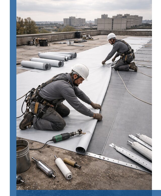 Монтаж мембранной кровли в Армавире для промышленных зданий