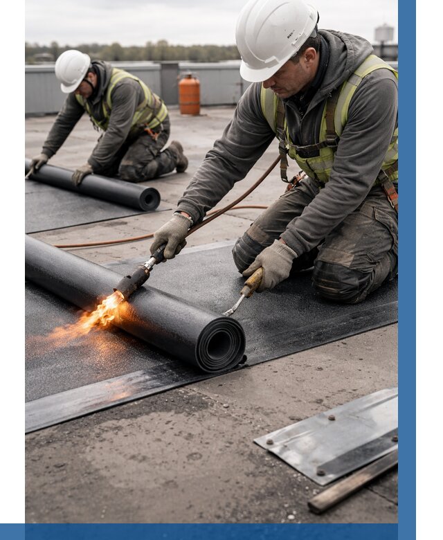 Монтаж наплавляемой кровли в Армавире от 861 р. — ВЫСОТНИК-Рмв