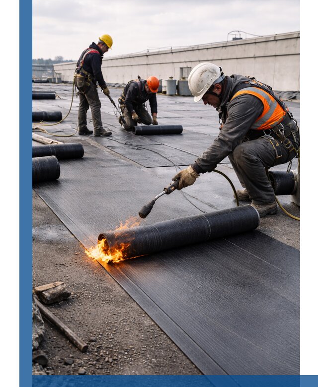 Монтаж наплавляемой кровли в Армавире профессионально