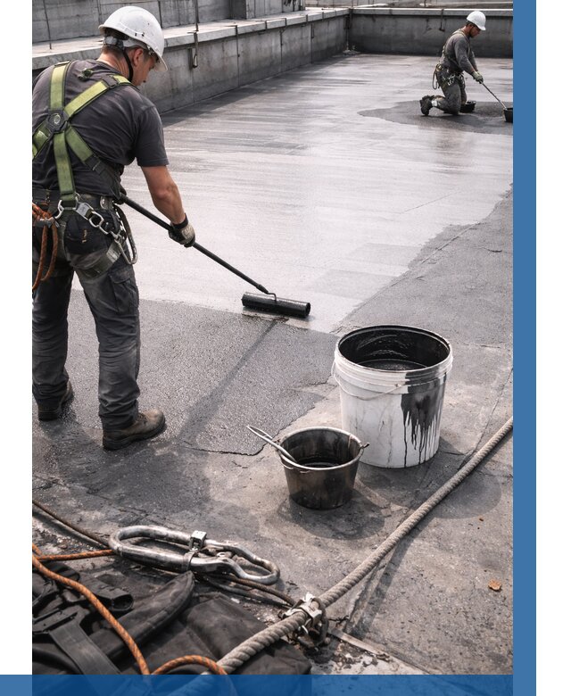 Гидроизоляция кровли жидкой резиной в Армавире от 507 р. | ВЫСОТНИК-Рмв