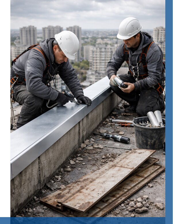 Замена парапетных крышек под ключ в Армавире от 1216 р. | ВЫСОТНИК-Рмв