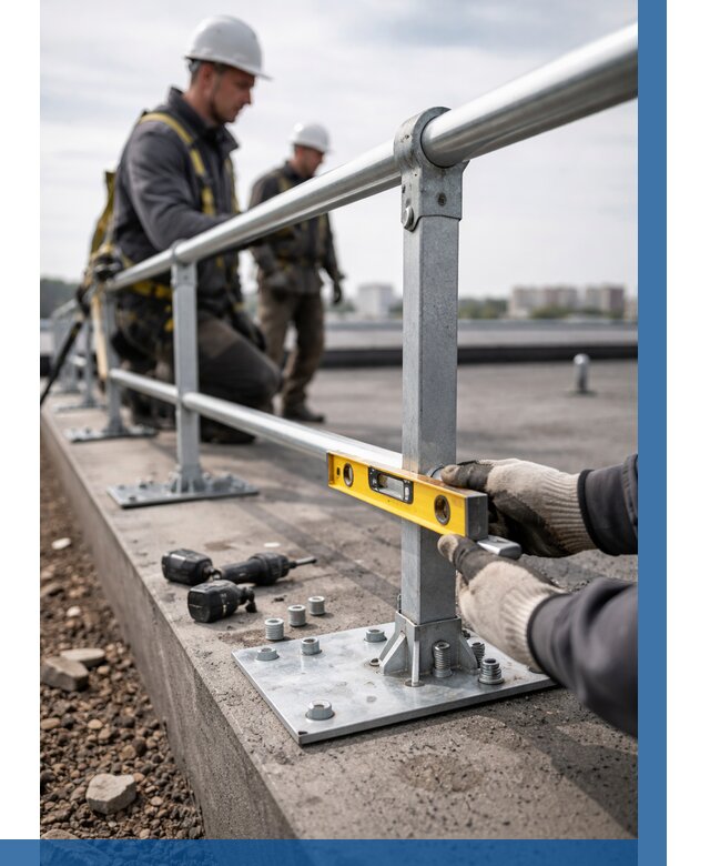 Монтаж кровельного ограждения в Армавире от 1216 р. | ВЫСОТНИК-Рмв