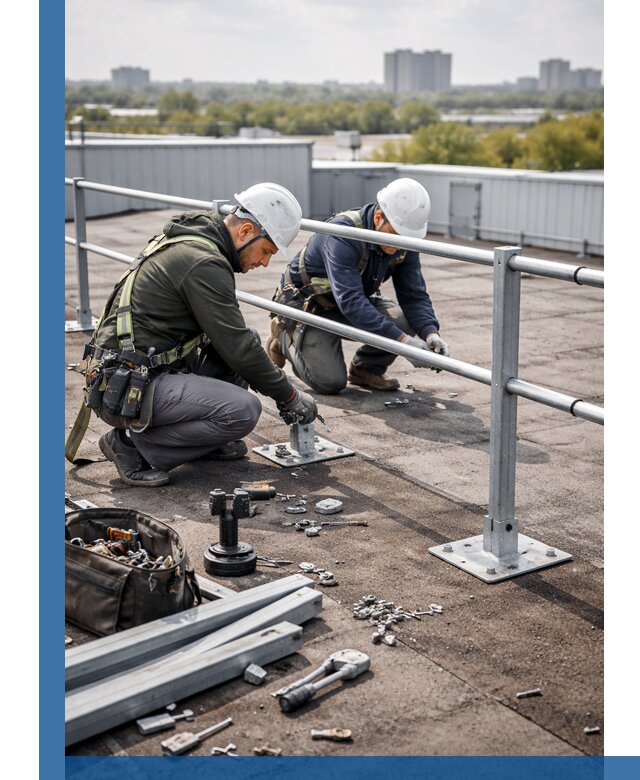 Монтаж кровельного ограждения в Армавире под ключ с гарантией