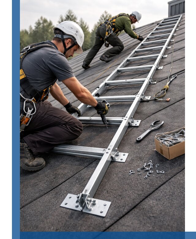 Профессиональный монтаж кровельной лестницы в Армавире под ключ