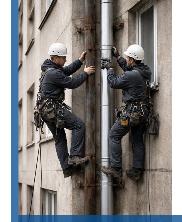 Замена водосточных труб в Армавире: монтаж и демонтаж под ключ