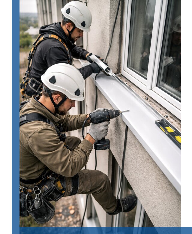 Профессиональный монтаж оконных отливов и отведения воды в Армавире