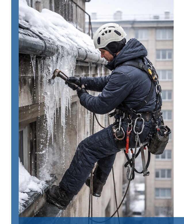 Удаление наледи и чистка водостоков в Армавире оперативно и безопасно