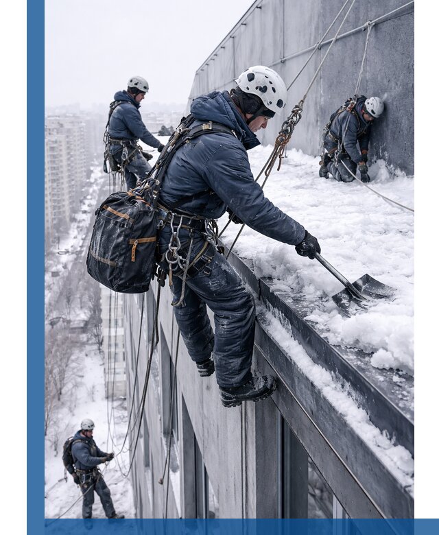 Абонентское обслуживание кровли зимой в Армавире регулярный уход