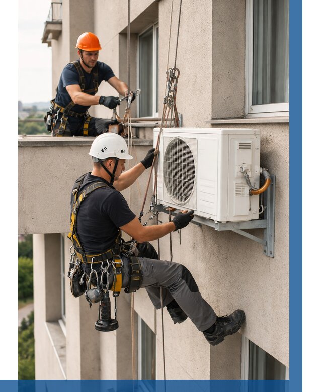 Монтаж внешнего блока кондиционера в Армавире от 6585 р. | ВЫСОТНИК-Рмв