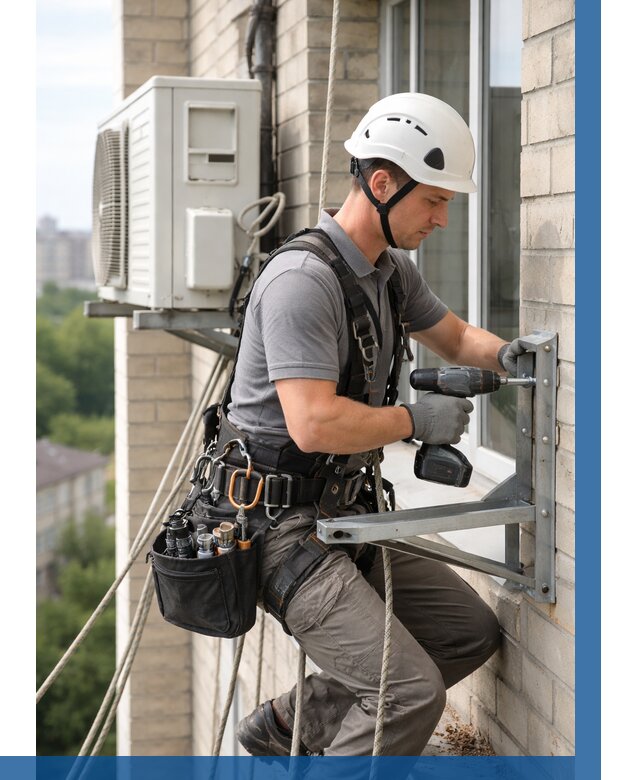 Установка кронштейнов кондиционера в Армавире от 3546 р. | ВЫСОТНИК-Рмв