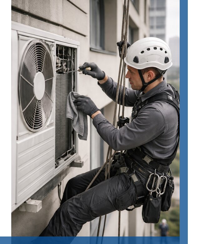 Обслуживание внешнего блока кондиционера в Армавире от 2735 р.ВЫСОТНИК-Рмв