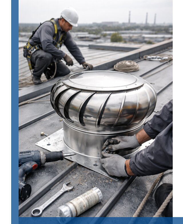 Установка дефлекторов на кровле в Армавире профессионально