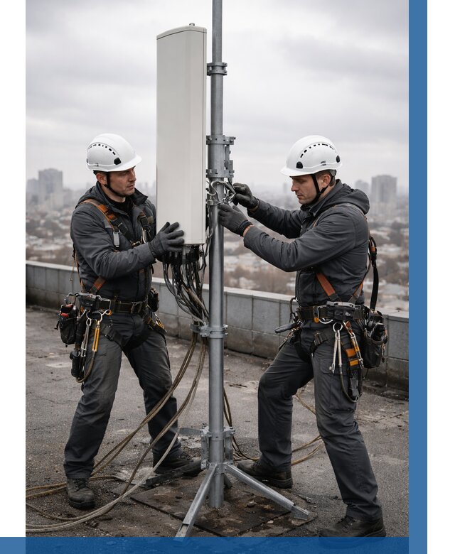 Монтаж антенн связи на крыше в Армавире от 8611 р. | ВЫСОТНИК-Рмв