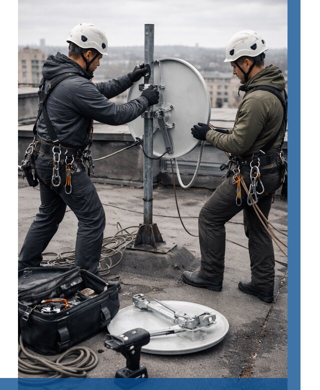 Демонтаж антенн на крыше в Армавире от 4559 р. | ВЫСОТНИК-Рмв