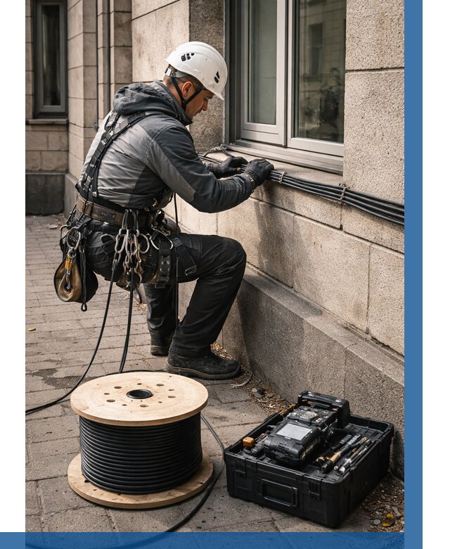 Прокладка оптоволоконного кабеля в Армавире от 810 р. | ВЫСОТНИК-Рмв