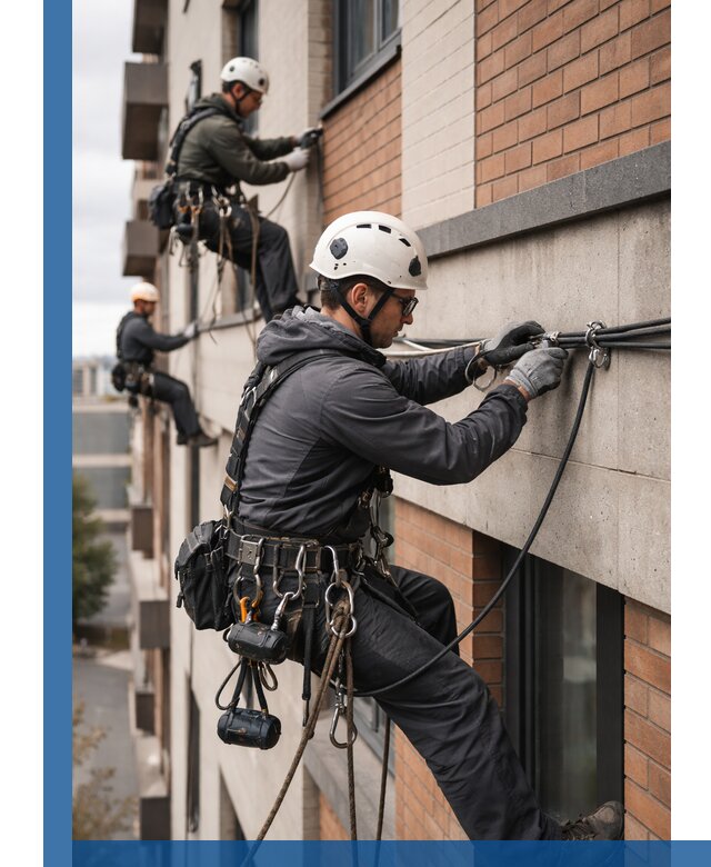 Крепление кабеля на фасаде монтаж и крепеж в Армавире