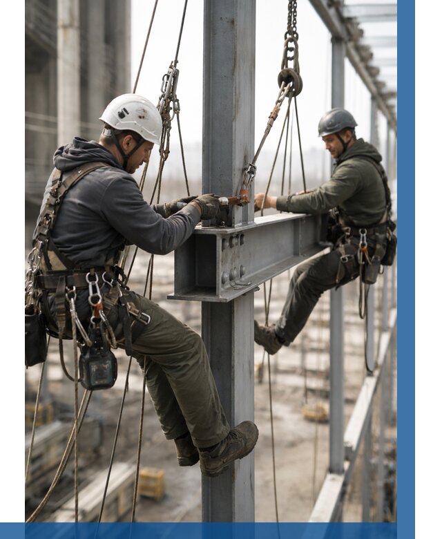 Монтаж металлоконструкций на высоте в Армавире от 3546 р. | ВЫСОТНИК-Рмв