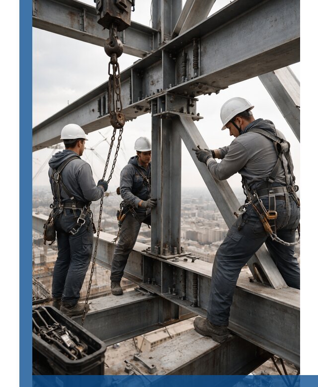 Профессиональный монтаж металлоконструкций на высоте в Армавире