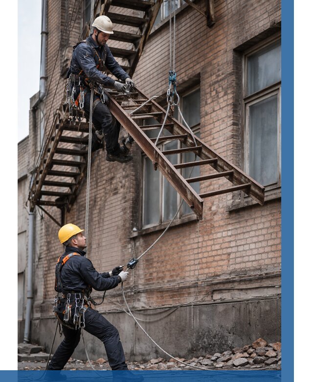 Демонтаж пожарной лестницы в Армавире от 12157 р. | ВЫСОТНИК-Рмв