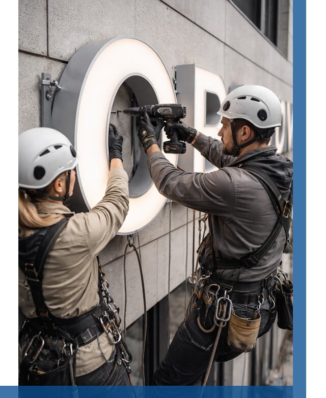 Монтаж световых букв в Армавире от 3039 р. под ключ ВЫСОТНИК-Рмв