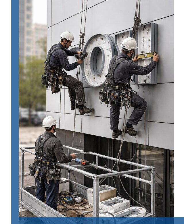 Профессиональный монтаж световых букв в Армавире под ключ