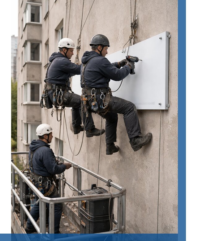 Монтаж табличек и указателей в Армавире от 3546 р. | ВЫСОТНИК-Рмв