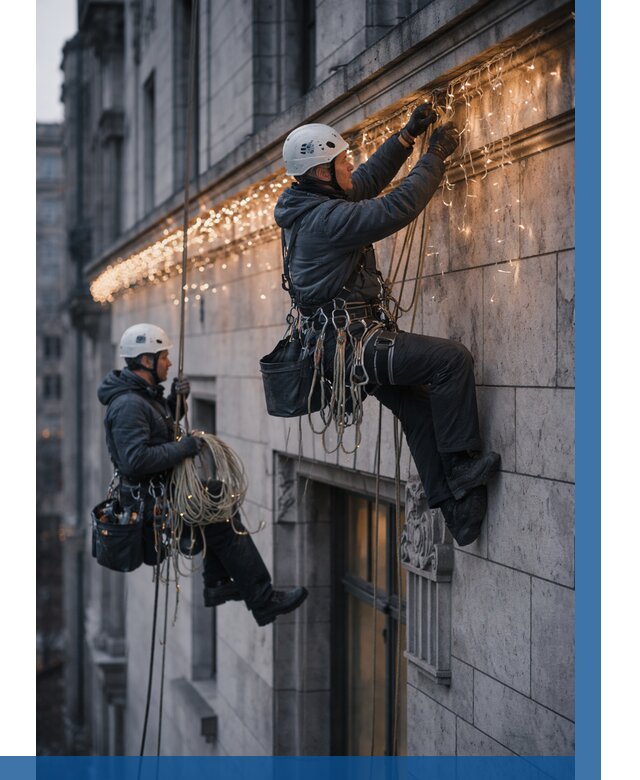 Монтаж новогодней иллюминации в Армавире от 8611 р. | ВЫСОТНИК-Рмв