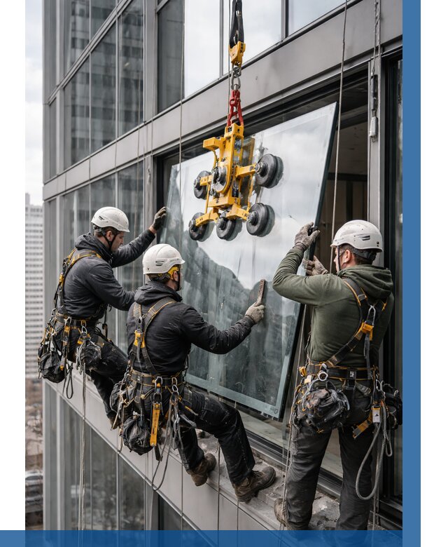 Фасадное остекление зданий под ключ в Армавире от 10131 р. | ВЫСОТНИК-Рмв